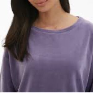 Shambhala long sleeve relaxed cozy crew neck Women's Purple Sweater size Large